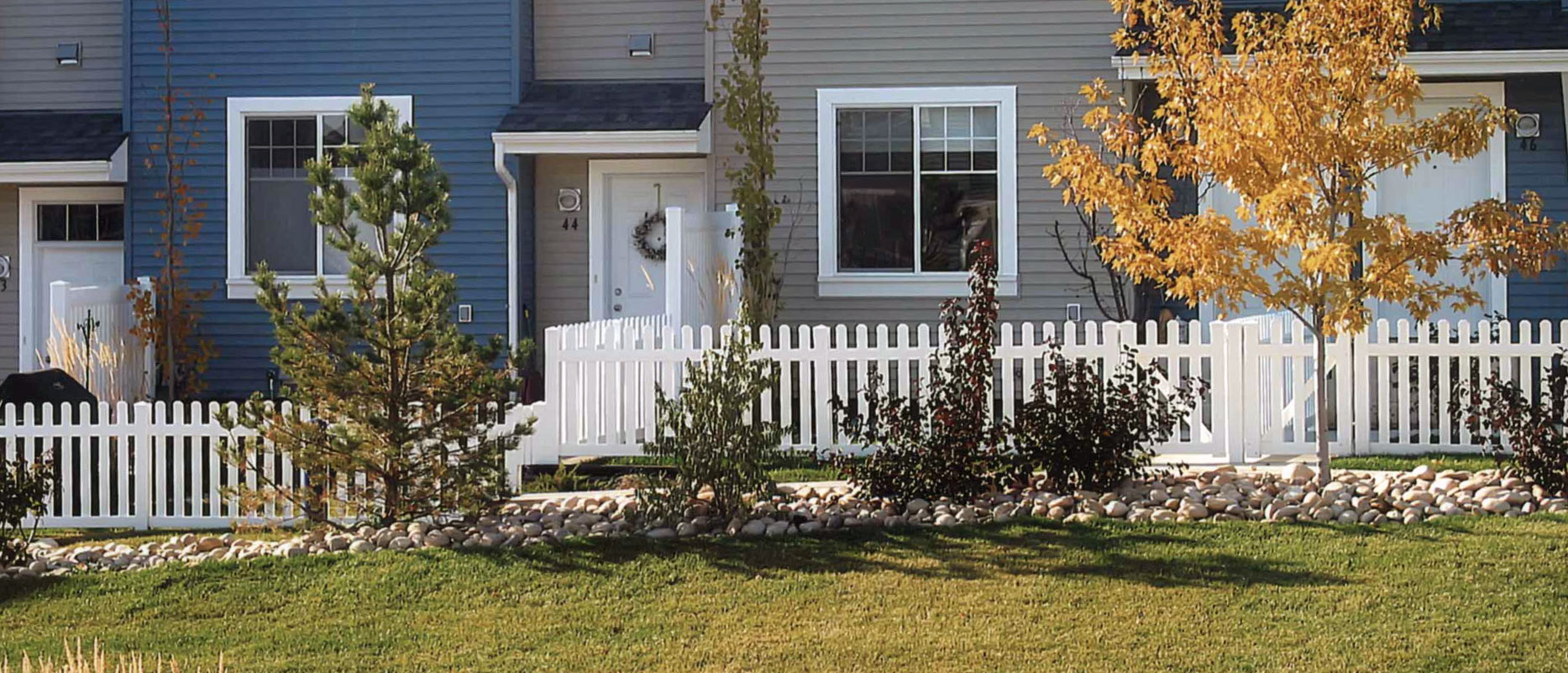 Vinyl Open Picket Fence