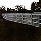 vinyl picket fence closed