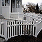 vinyl picket fence open