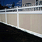 vinyl picket fence open