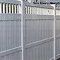 vinyl semi privacy fence